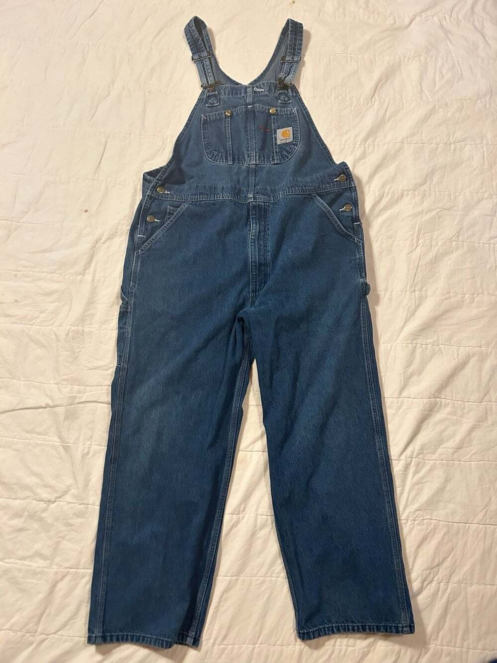 Carhartt Denim Overalls Men’s size Large 36 /26 inseam